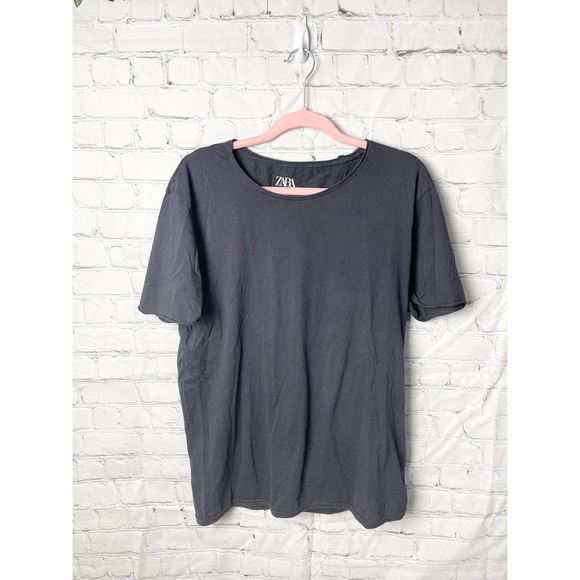 Zara Dark Light Oversized Weight T-Shirt Men's Size M - Picture 1 of 3
